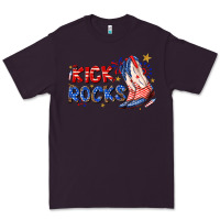 Plum kick rocks cowboy boots fourth of july Premium Tee - texasbilliewilder