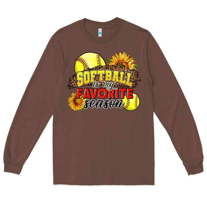 Softball Is My Favorite Season Long Sleeve Tee by LillyAllenDesigns | Teevron
