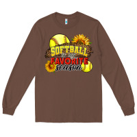 Chestnut Softball Is My Favorite Season Long Sleeve Tee - LillyAllenDesigns