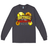 Smoke Softball Is My Favorite Season Long Sleeve Tee - LillyAllenDesigns
