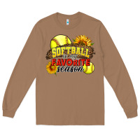 Toasted Coconut Softball Is My Favorite Season Long Sleeve Tee - LillyAllenDesigns