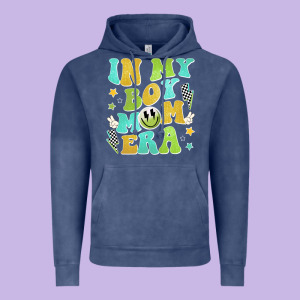 In My Boy Mom Era Vintage Hoodie Designed By Jahusdesignshop
