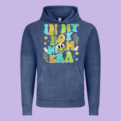 In My Boy Mom Era Vintage Hoodie Designed By Jahusdesignshop