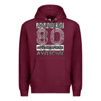Burgundy Born in 1980 Womens Premium Hoodie - Bettercallsaul