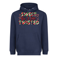Navy sweet but a little twisted Heavyweight Hoodie - LillyAllenDesigns