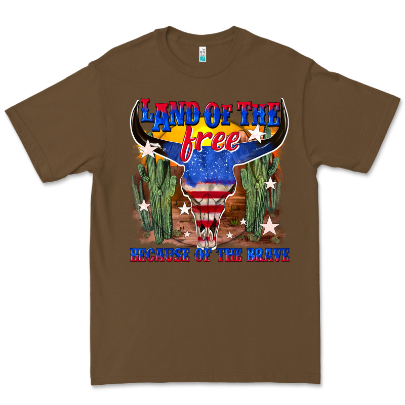 Land Of The Free Because Of The Brave Premium Tee by texasbilliewilder | Teevron