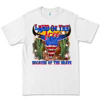 White land of the free because of the brave Premium Tee - texasbilliewilder