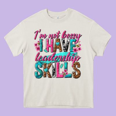Im Not Bossy I Have Leadership Skills Heavy Core Tee Designed By Texasbilliewilder