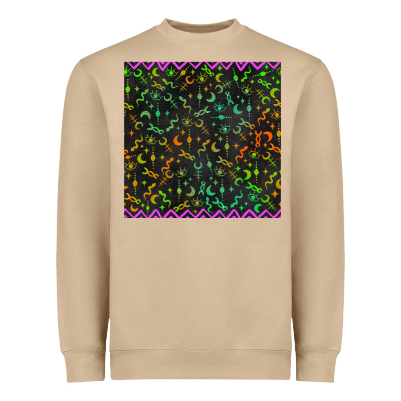 Halloween Witch Symbols Seamless Pattern Heavyweight Sweatshirt by BundleAndBundleShop | Teevron