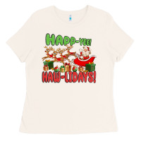 Bone happ yee haw lidays Ladies Tee - MaliasSmallBusiness