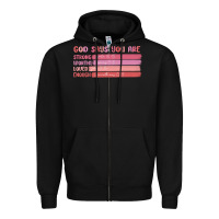 Black god says you are Zipper Hoodie - MaliasSmallBusiness