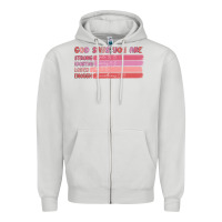 Dove Grey god says you are Zipper Hoodie - MaliasSmallBusiness