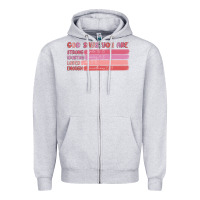 Heather Grey god says you are Zipper Hoodie - MaliasSmallBusiness