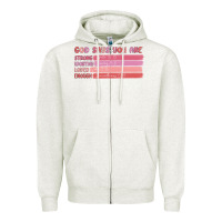 Oatmeal Heather god says you are Zipper Hoodie - MaliasSmallBusiness