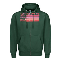 Sports Green god says you are Zipper Hoodie - MaliasSmallBusiness