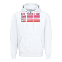White god says you are Zipper Hoodie - MaliasSmallBusiness