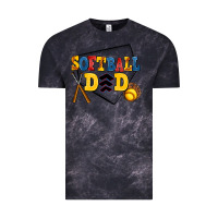 Cloud Black softball dad Vintage Tee - AdoDesignShop