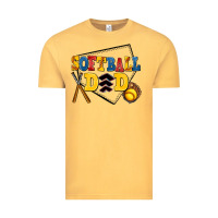 Vintage Mustard softball dad Vintage Tee - AdoDesignShop