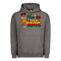 Pigment Tornado free ish since 1865 black girl peekaboo juneteenth Urban Hoodie - CowGirlArtShop