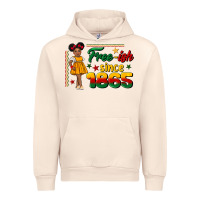 Sandshell free ish since 1865 black girl peekaboo juneteenth Urban Hoodie - CowGirlArtShop