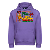 Tulip free ish since 1865 black girl peekaboo juneteenth Urban Hoodie - CowGirlArtShop