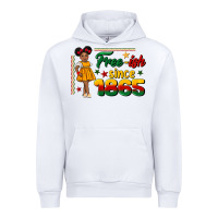 White free ish since 1865 black girl peekaboo juneteenth Urban Hoodie - CowGirlArtShop