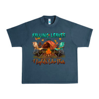 Midnight Navy falling leaves and nights like this Urban Heavy Tee - BundleAndBundleShop