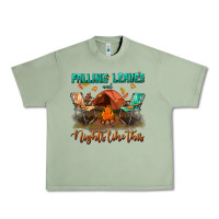 Oil Green falling leaves and nights like this Urban Heavy Tee - BundleAndBundleShop