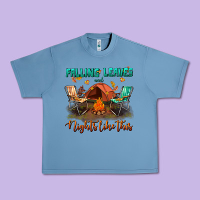 Falling Leaves And Nights Like This Urban Heavy Tee Designed By Bundleandbundleshop