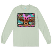 Matcha easter floral leopard cow Long Sleeve Tee - Jasminsmagicworld