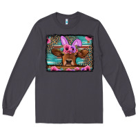 Smoke easter floral leopard cow Long Sleeve Tee - Jasminsmagicworld