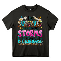 Asphalt ive survived too many storms to be bothered by raindrops Heavy Core Tee - texasbilliewilder