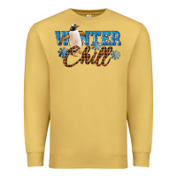 Antique Gold Winter Chill Penguin Premium Sweatshirt - LillyAllenDesigns
