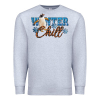 Heather Grey Winter Chill Penguin Premium Sweatshirt - LillyAllenDesigns