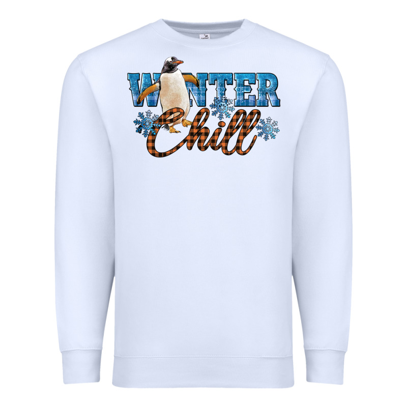 Winter Chill Penguin Premium Sweatshirt by LillyAllenDesigns | Teevron