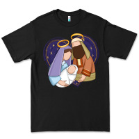 Black holy night jesus birth Premium Tee - Zillion Design Studio