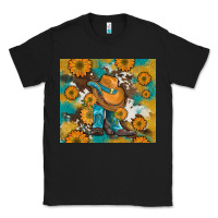 Black sunflowers and cowboy boots with cowhide and glitter tumbler Classic Tee - Artiststas