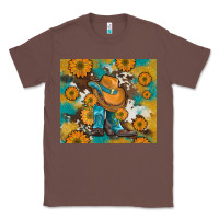 Chestnut sunflowers and cowboy boots with cowhide and glitter tumbler Classic Tee - Artiststas