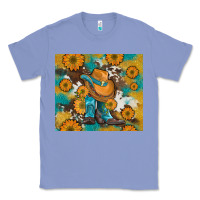Colony Blue sunflowers and cowboy boots with cowhide and glitter tumbler Classic Tee - Artiststas