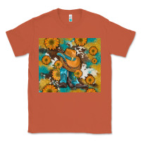 Copper sunflowers and cowboy boots with cowhide and glitter tumbler Classic Tee - Artiststas