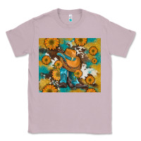 Lilac sunflowers and cowboy boots with cowhide and glitter tumbler Classic Tee - Artiststas
