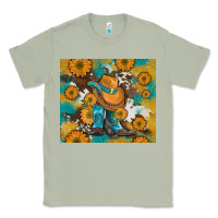 Matcha sunflowers and cowboy boots with cowhide and glitter tumbler Classic Tee - Artiststas