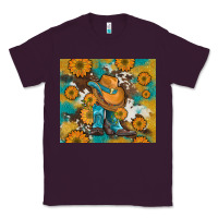 Plum sunflowers and cowboy boots with cowhide and glitter tumbler Classic Tee - Artiststas