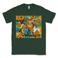 Sports Green sunflowers and cowboy boots with cowhide and glitter tumbler Classic Tee - Artiststas