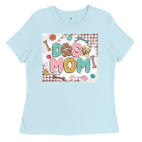 Baby Blue dog mom Ladies Tee - MaliasSmallBusiness