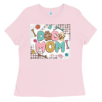 Bubblegum Pink dog mom Ladies Tee - MaliasSmallBusiness