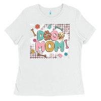 White dog mom Ladies Tee - MaliasSmallBusiness