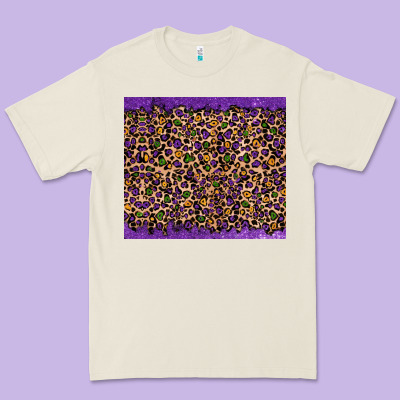Premium Tee mardi gras leopard