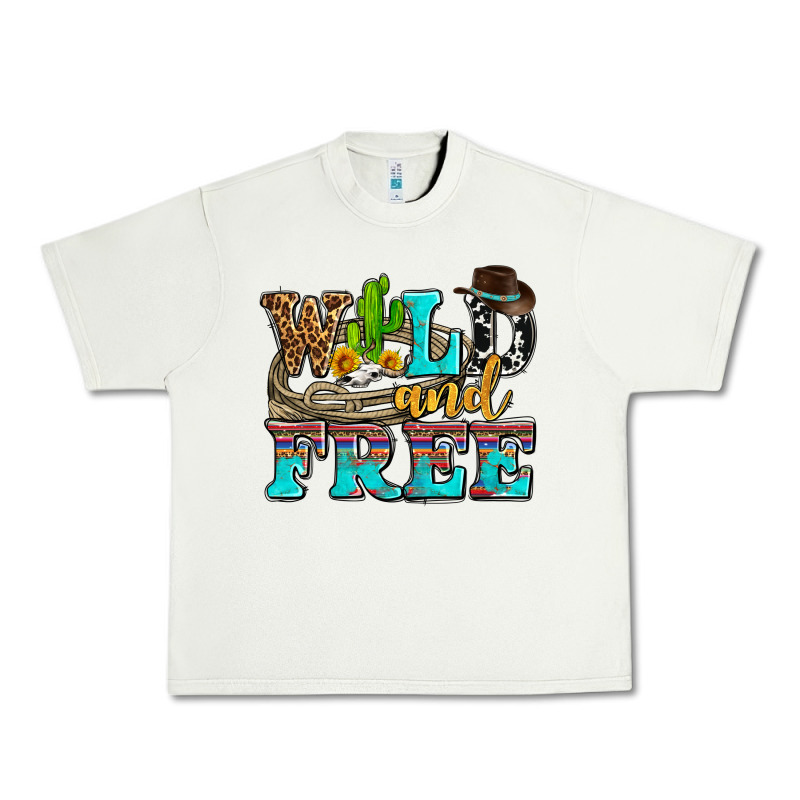 Wild And Free With Cactus Urban Heavy Tee by AdoDesignShop | Teevron