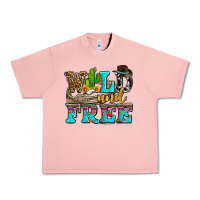 Salmon wild and free with cactus Urban Heavy Tee - AdoDesignShop